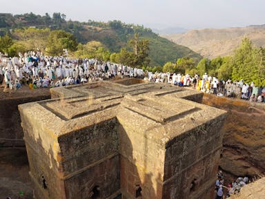 Rock churches of Lalibela in Ethiopia