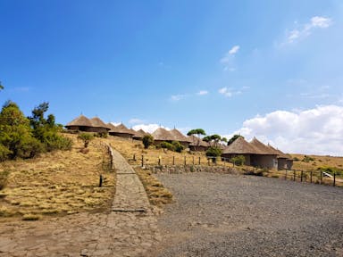 Tukuls at Simien Lodge in the Simien Mountains